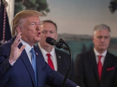 Tổng thống Mỹ Trump tại Nhà Trắng ngày 23/10.