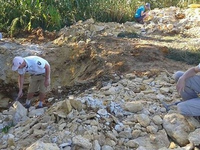 Khu vực các nhà khảo cổ học phát hiện ra các hoá thạch mới.