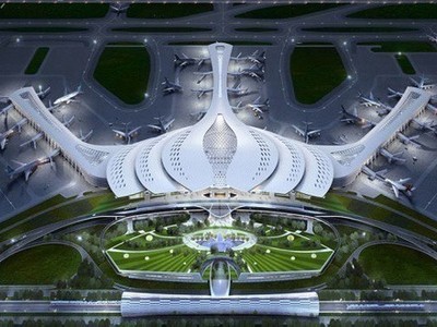 Phối cảnh sân bay Long Thành. 