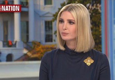 Ivanka Trump trong chương trình "Face The Nation" trên kênh CBS. Ảnh: CBS News