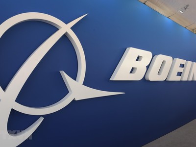 Biểu tượng Boeing tại triển lãm hàng không quốc thế Paris, Pháp, ngày 19/6/2019. (Ảnh: AFP/TTXVN).