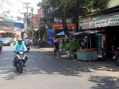 Sạp thịt lợn, nơi xảy ra vụ việc.