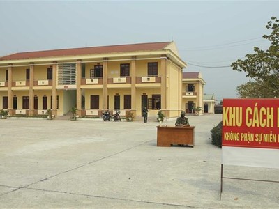 An ninh được thắt chặt tại khu vực cách ly. Ảnh minh họa. (Ảnh: Phan Tuấn Anh/TTXVN).