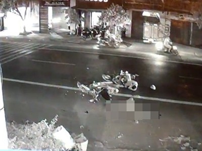 Hiện trường vụ tai nạn.