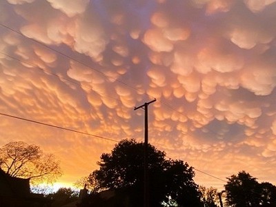 Mây vảy rồng bao phủ bầu trời Mỹ