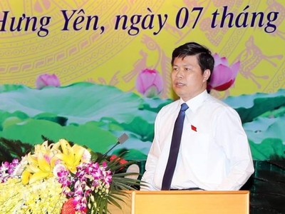 Đồng chí Trần Quốc Toản được bầu giữ chức Chủ tịch HĐND tỉnh Hưng Yên.