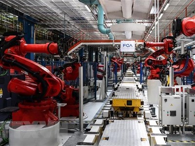 Nhà máy của Fiat Chrysler tại Turin, Italy, ngày 11/7/2019. (Nguồn: AFP/TTXVN).