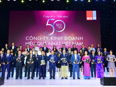 Các doanh nghiệp được vinh danh trong TOP 50 là những doanh nghiệp hàng đầu ngành tiêu dùng, ngân hàng, BĐS: Vinamilk, Masan, Vietcombank, Vingroup, Khang Điền, Novaland…