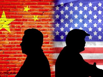 Hình ảnh minh họa về cuộc đối đầu giữa Trung Quốc và Mỹ. Đồ họa: Chinausfocus.