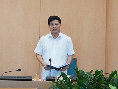 Phó Chủ tịch TP Hà Nội Ngỗ Văn Quý- Trưởng ban chỉ đạo phòng chống Covid-19 TP Hà Nội.