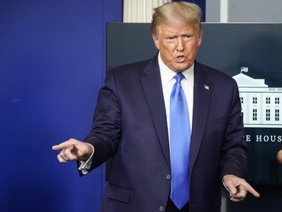 Tổng thống Mỹ Trump tại họp báo ở Nhà Trắng, ngày 23/9. Ảnh: AFP.