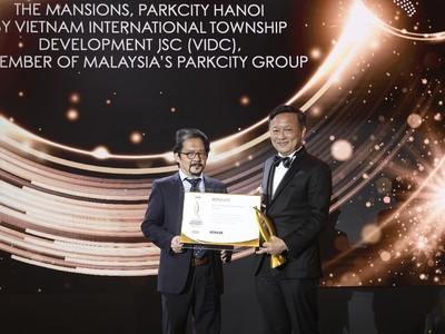 The Mansions, ParkCity Hanoi là dự án Nhà Ở Tốt Nhất (Hà Nội) năm 2020 theo PropertyGuru Vietnam Property Awards.