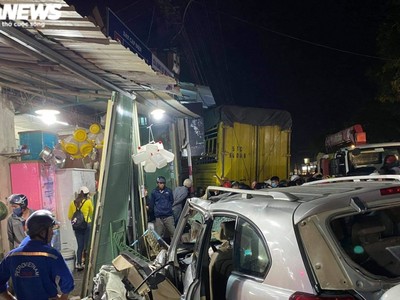 Hiện trường vụ tai nạn.