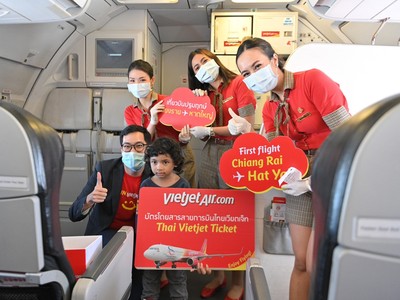 Vietjet Thái Lan tiếp tục mở đường bay mới kết nối các thành phố lớn tại Thái Lan