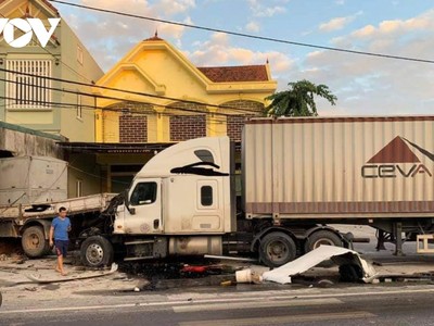 Hiện trường vụ tai nạn.