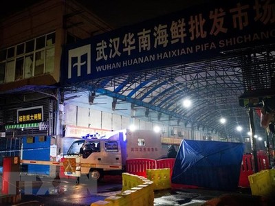 Chợ hải sản Hoa Nam ở Vũ Hán, tỉnh Hồ Bắc, Trung Quốc. (Nguồn: AFP/TTXVN).