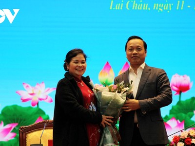 Bà Giàng Páo Mỷ, Ủy viên Trung ương Đảng, Bí thư Tỉnh ủy, Trưởng đoàn Đại biểu Quốc hội tỉnh được bầu giữ chức danh Chủ tịch HĐND tỉnh khóa XIV.