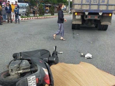 Hiện trường vụ tai nạn. Ảnh: Báo Giao thông.