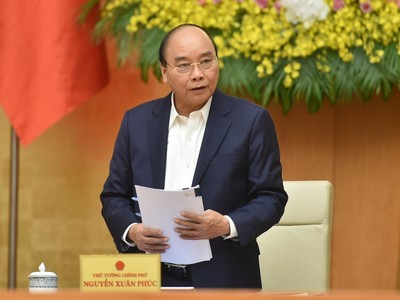 Thủ tướng Nguyễn Xuân Phúc chủ trì phiên họp Chính phủ thường kỳ tháng 12/2020. (Ảnh: VGP).