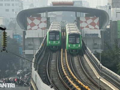 Dự án đường sắt Cát Linh - Hà Đông kết thúc quá trình vận hành thử nghiệm toàn hệ thống kéo dài 20 ngày (ảnh: Tiến Tuấn).