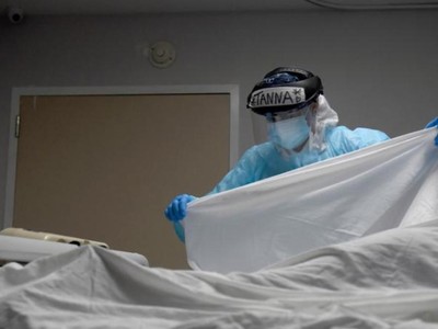 Một ca tử vong do Covid-19 ở Houston, Texas hôm 30/12 (Ảnh: Reuters).