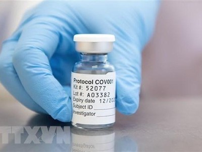 Vắcxin ngừa COVID-19 của AstraZeneca/Đại học Oxford. (Ảnh: AFP/TTXVN).