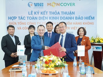 Moncover Việt Nam và Tổng công ty cổ phần Bảo hiểm Hàng không VNI ký kết hợp tác toàn diện