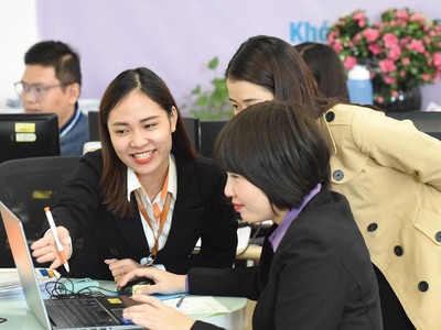 Năm 2020, lợi nhuận sau thuế công ty mẹ VNDIRECT đạt 689,1 tỷ đồng, tăng 78% so với cùng kỳ năm trước đó. Ảnh: Dũng Minh.