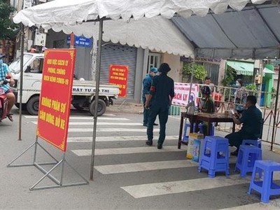 Một khu vực cách ly trên địa bàn tỉnh Hải Dương.