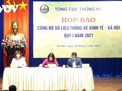 Họp báo Công bố số liệu thống kê kinh tế-xã hội quý I/2021.