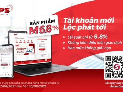 VPS ra mắt gói vay ưu đãi chỉ từ 6,8%/năm dành cho khách hàng mới với hạn mức không giới hạn, không kèm điều kiện giao dịch