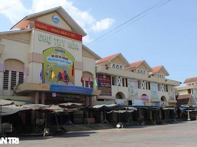 Phú Yên đóng cửa chợ Tuy Hòa từ 16h ngày 28/6.