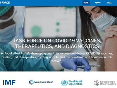 Trang chủ của website thông tin vaccine vừa ra mắt. (Ảnh chụp màn hình).