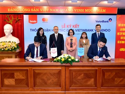 VietinBank và Sendo ký kết thỏa thuận hợp tác ngày 21/12/2020.