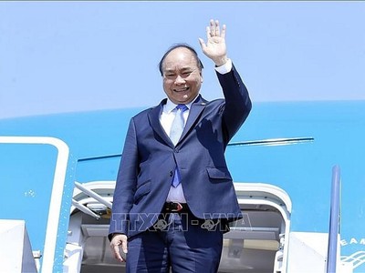 Chủ tịch nước Nguyễn Xuân Phúc đến thăm Cuba (Ảnh: TTXVN).