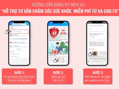 Dai-ichi Life Việt Nam triển khai Chương trình hỗ trợ tư vấn sức khỏe miễn phí từ xa cho F0