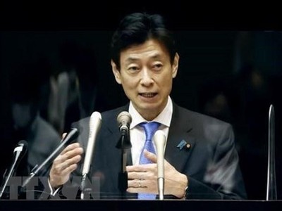 Bộ trưởng phụ trách đàm phán CPTPP của Nhật Bản Yasutoshi Nishimura. (Ảnh: Kyodo/TTXVN)