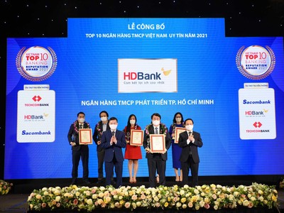 Kinh doanh hiệu quả, đồng hành cùng nền kinh tế vượt Covid-19, HDBank khẳng định vị thế top 5 ngân hàng uy tín nhất Việt Nam