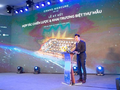 Ông Trần Thái Duy – Phó CTHĐQT Công ty Cổ phần đầu tư và xây dựng Xuân Phú Hải phát biểu tại buổi lễ.