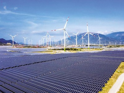 Một nhà máy điện gió tại tỉnh Ninh Thuận. Ảnh: Đức Thanh.