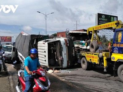 Hiện trường một vụ TNGT.