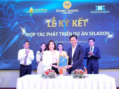Tập đoàn Khải Hoàn Land ký kết hợp tác phát triển dự án Sunset Sanato
