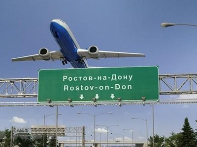Máy bay cất cánh từ sân bay Rostov-on-Don ở Rostov (Nga), phía Đông biên giới với Ukraine. (Ảnh: Shutterstock/TTXVN).