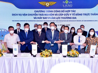 Lễ ký kết hợp tác có sự tham gia của ban lãnh đạo từ các bệnh viện (BV) đầu ngành tại TP.HCM như BV Chợ Rẫy, BV Đại học Y dược TP.HCM, BV Ung Bướu, BV Thống Nhất, BV Truyền máu Huyết học, BV Nhi Đồng TP.HCM… và các phòng khám quốc tế hàng đầu. Được biết, hiện nay tại TP.HCM một số bệnh viện đã sẵn có bãi đáp trực thăng (Helipad) như BV Ung Bướu cơ sở 2, BV Nhi Đồng TP.HCM.