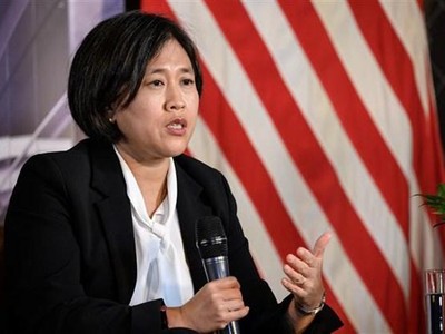 Đại diện Thương mại Mỹ Katherine Tai. (Ảnh: AFP/TTXVN).