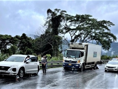 Hiện trường vụ tai nạn (Ảnh CTV)