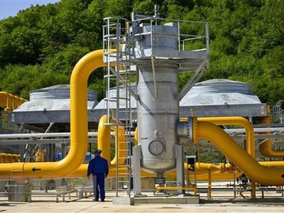 Trạm nén khí Bulgartransgaz tại Ihtiman, Bulgaria. (Ảnh: AFP/TTXVN).