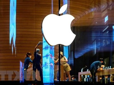 Biểu tượng Apple. (Ảnh: AFP/TTXVN)