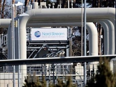 Đường ống dẫn khí đốt Dòng chảy phương Bắc 1 (Nord Stream 1) tại Lubmin, Đức, ngày 8/3/2022. (Ảnh: Reuters/TTXVN).