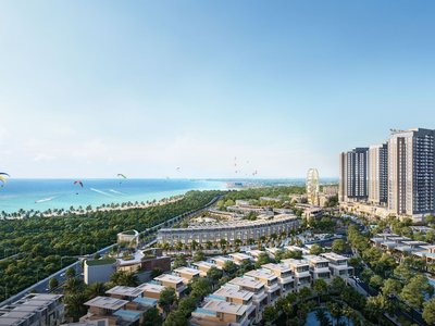 Phối cảnh khu đô thị du lịch giải trí Mũi Né Summerland ngay trung tâm thành phố Phan Thiết.